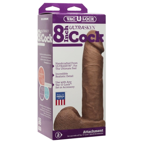 Фаллос-насадка Vac-U-Lock 8" Ultraskyn